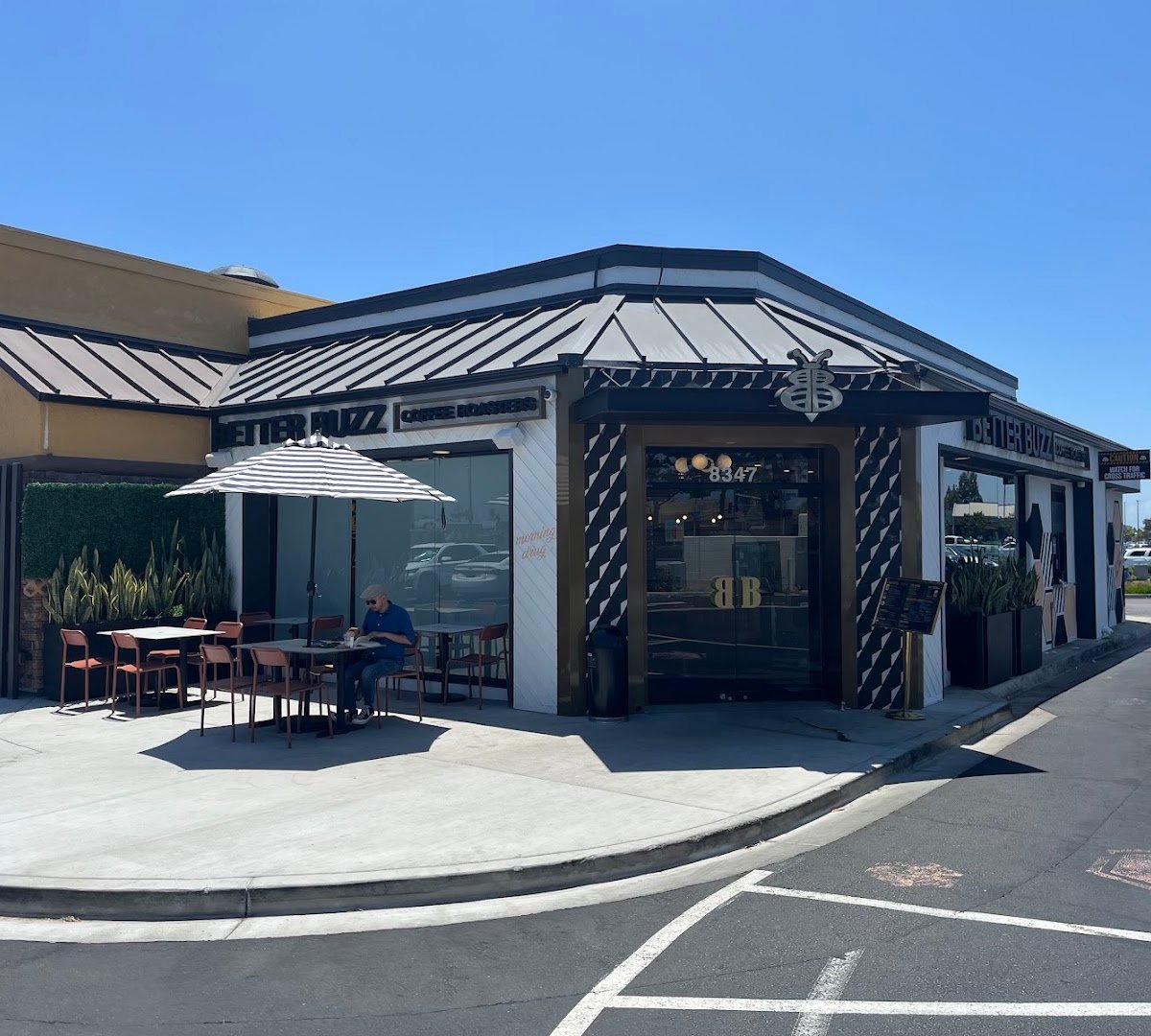 Storefront of Better Buzz Coffee Mira Mesa, specialty coffee shop in San Diego