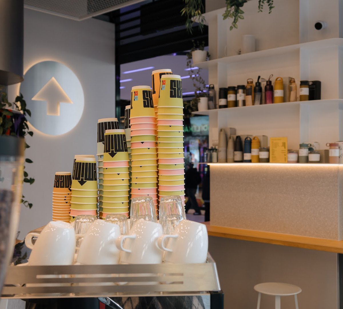 Interior of The Miners Coffee Maj, specialty coffee shop in Prague
