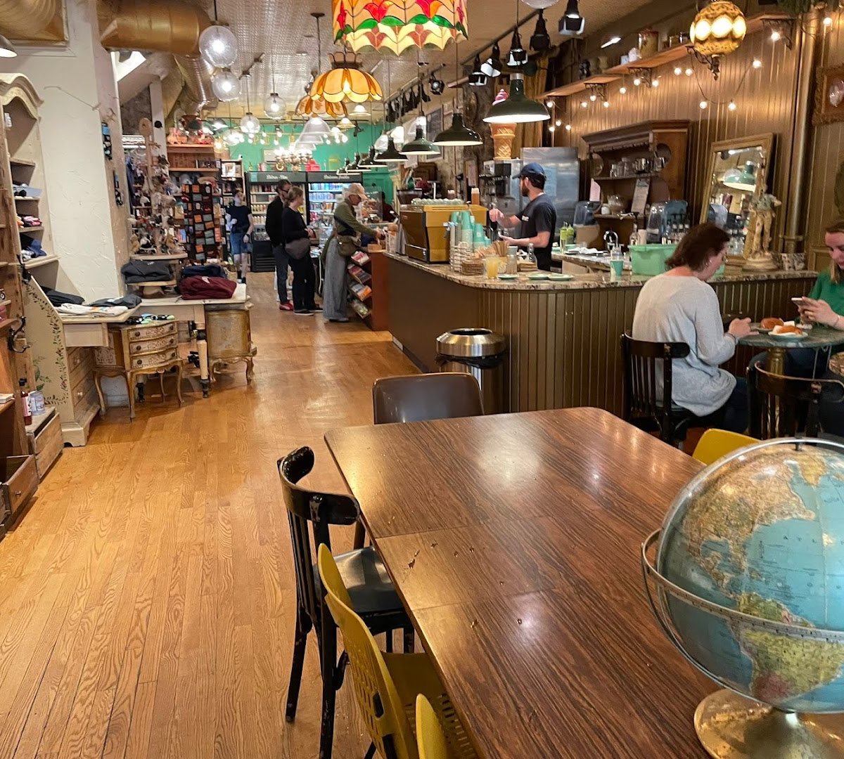 Interior of Le Petit Dep, specialty coffee shop in Montreal