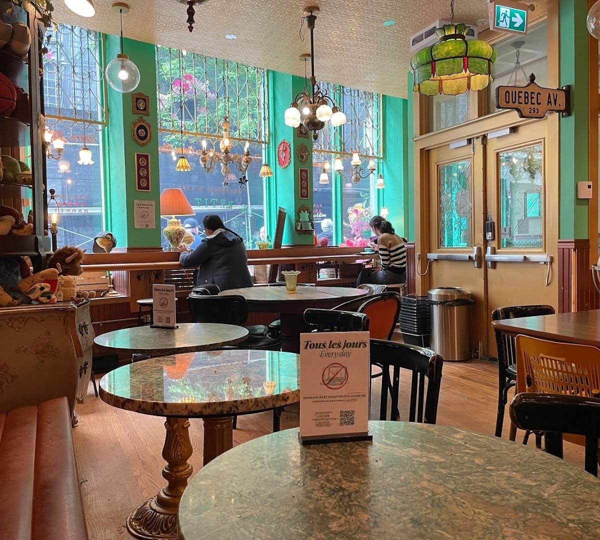 Interior of Le Petit Dep, specialty coffee shop in Montreal