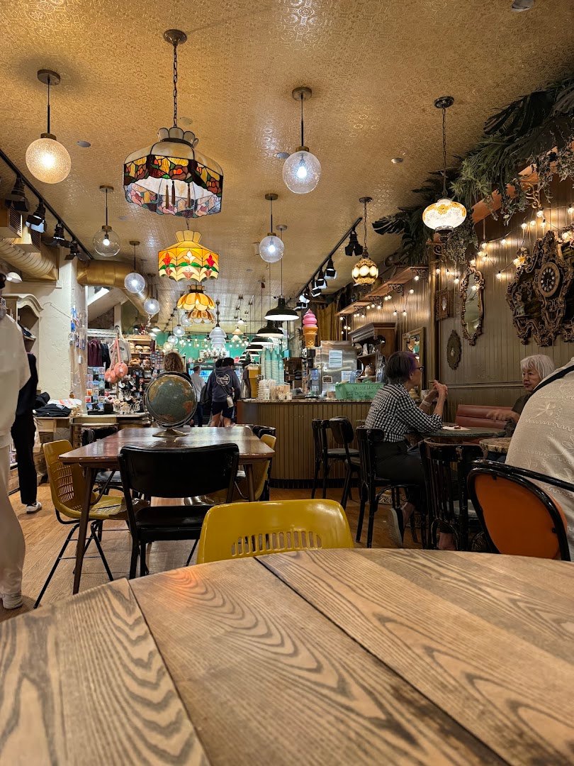 Interior of Le Petit Dep, specialty coffee shop in Montreal