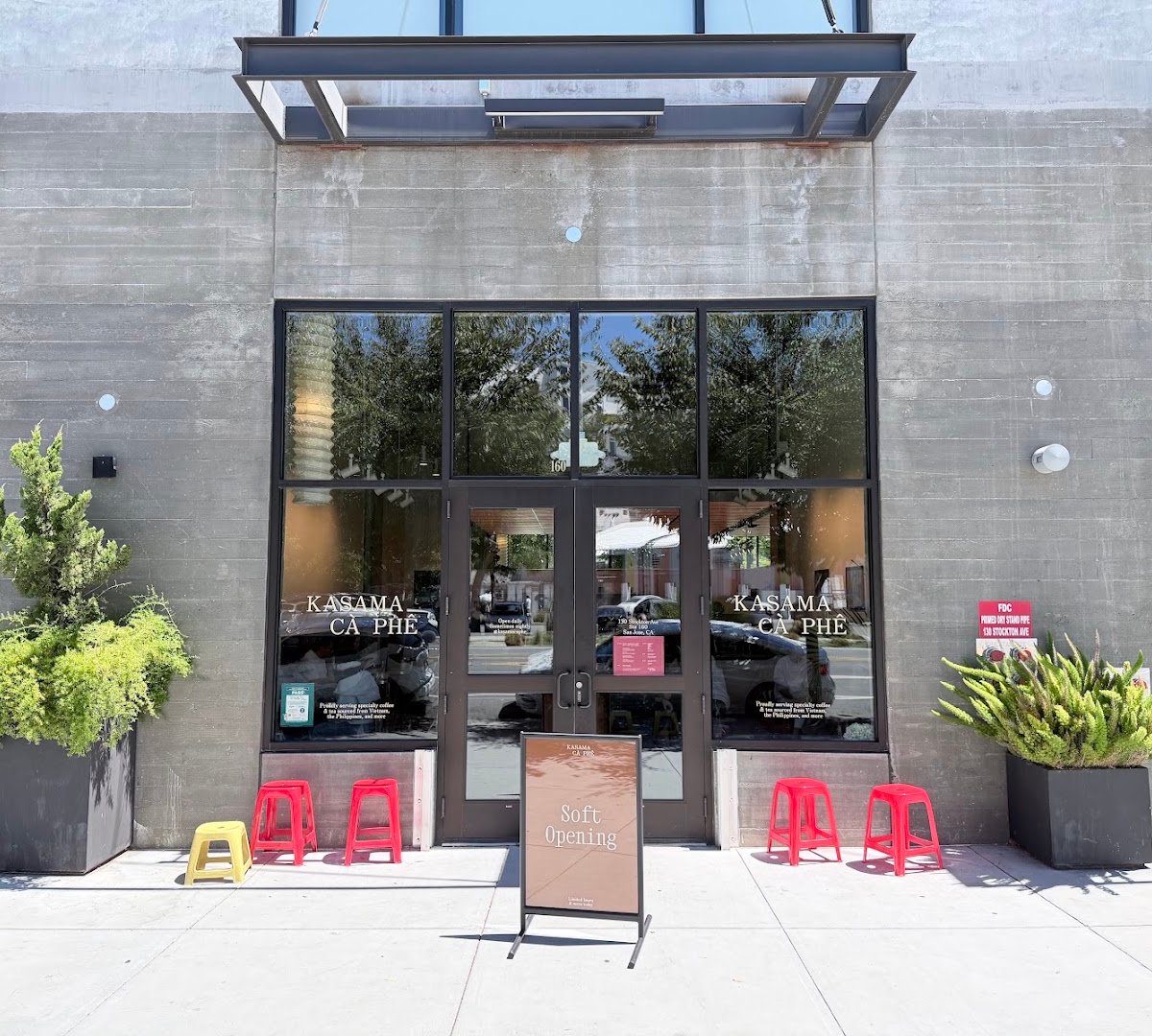 Storefront of Kasama Cà Phê, specialty coffee shop in San Jose