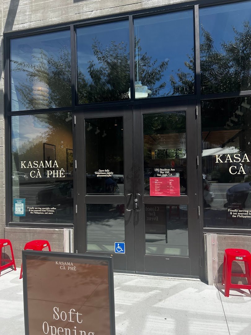 Storefront of Kasama Cà Phê, specialty coffee shop in San Jose
