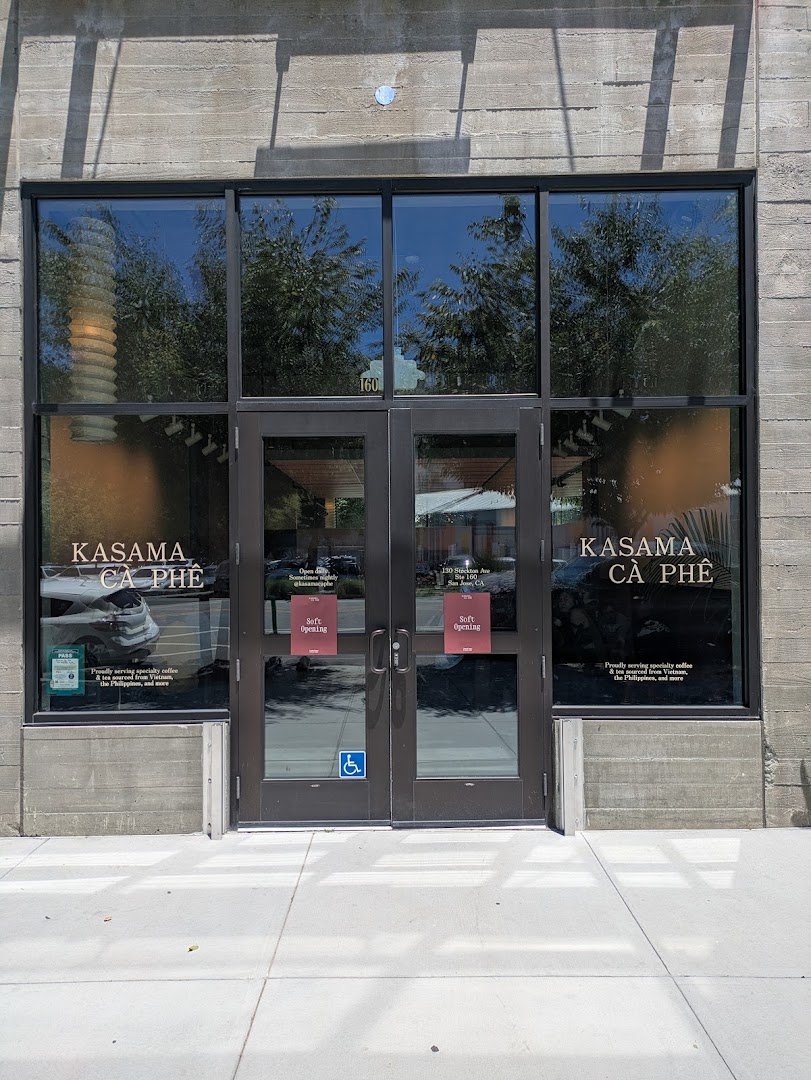 Storefront of Kasama Cà Phê, specialty coffee shop in San Jose