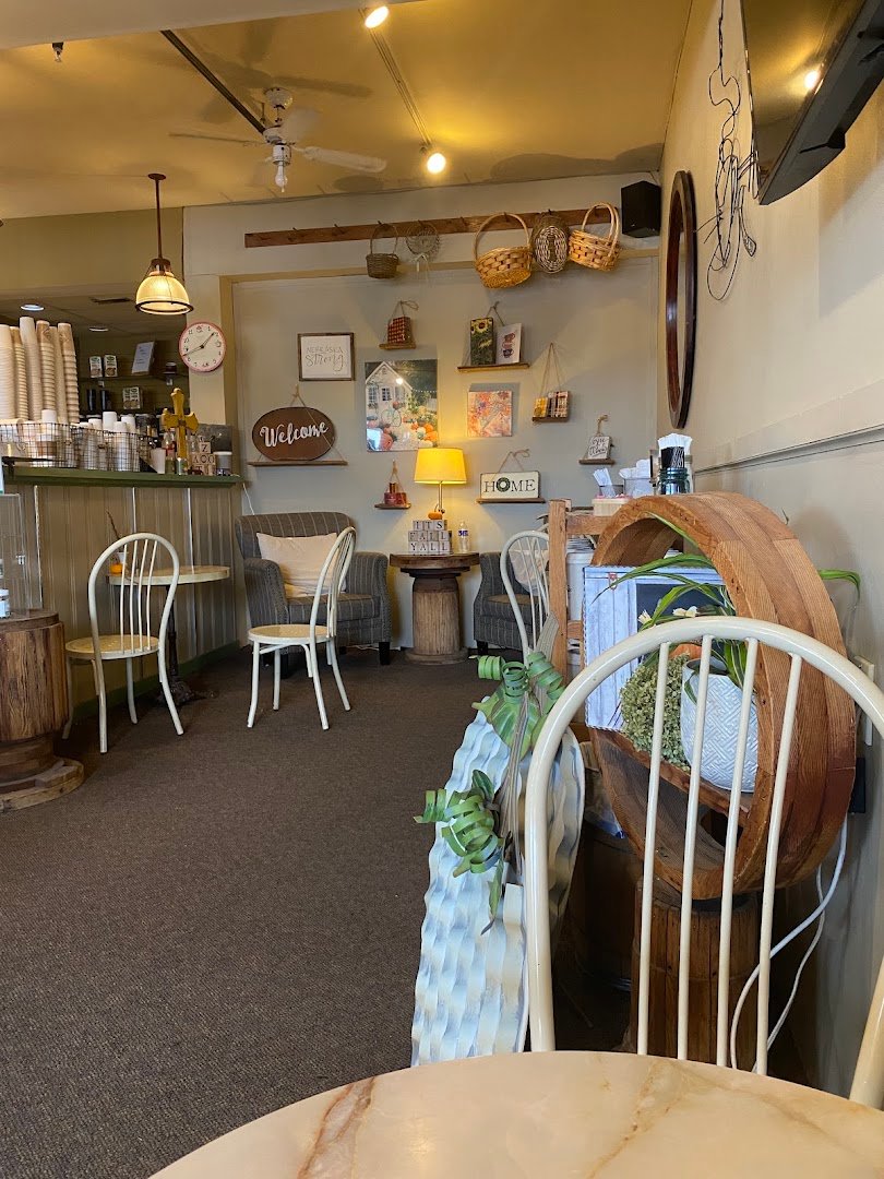Interior of Village Grinder, specialty coffee shop in Omaha