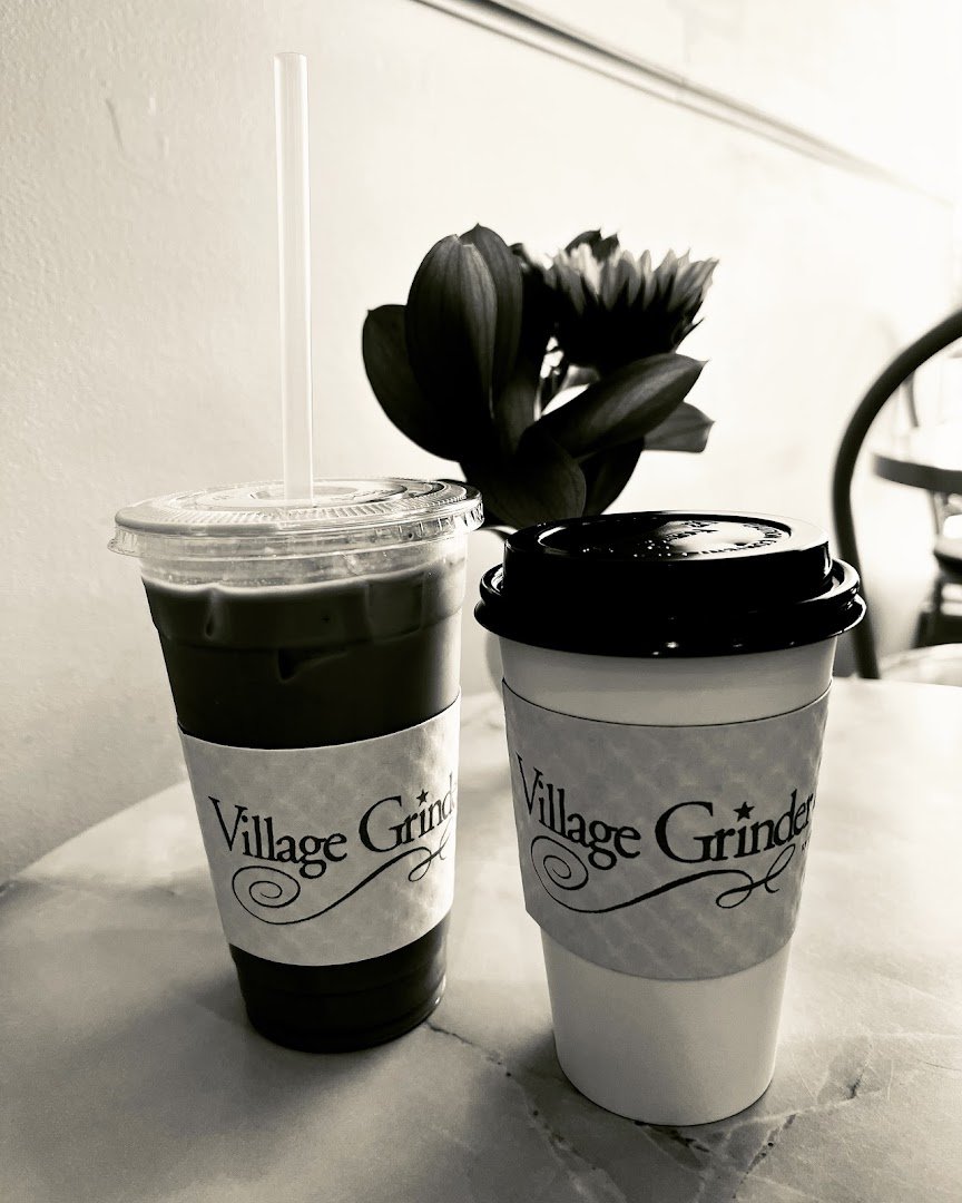 Coffee at Village Grinder, specialty coffee shop in Omaha