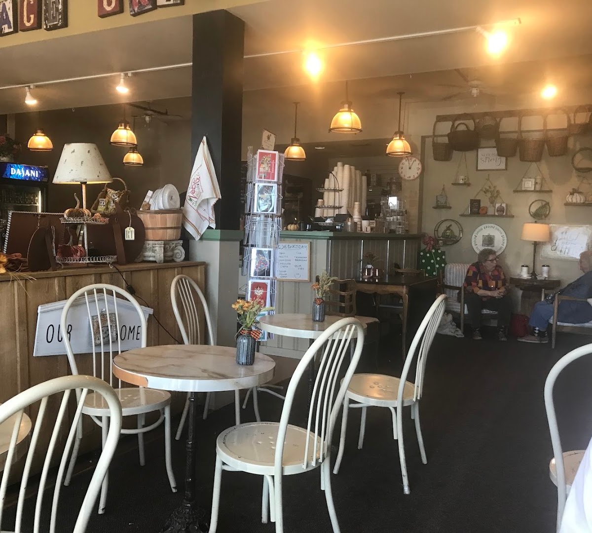 Interior of Village Grinder, specialty coffee shop in Omaha