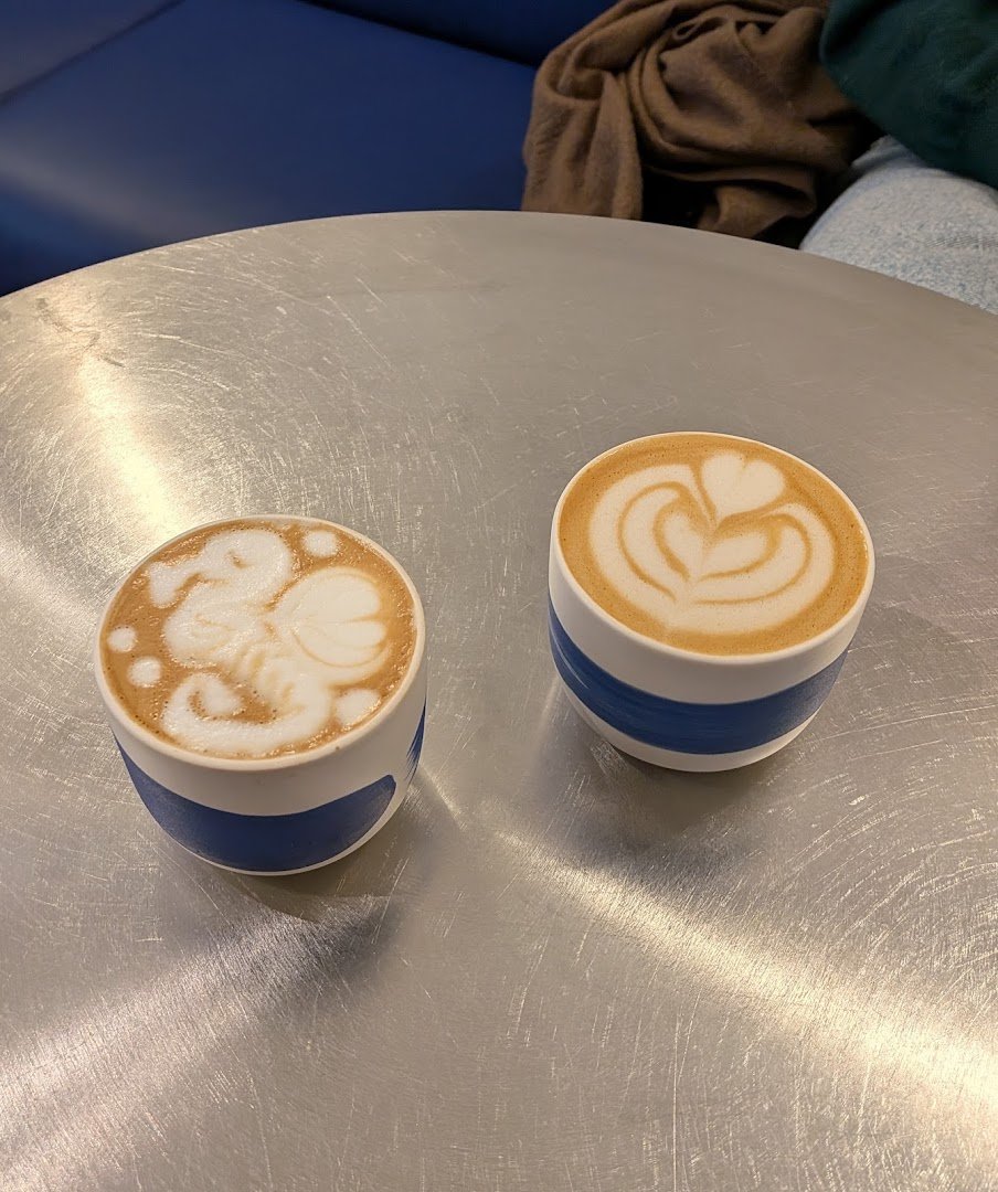 Coffee at Neosly, specialty coffee shop in Prague