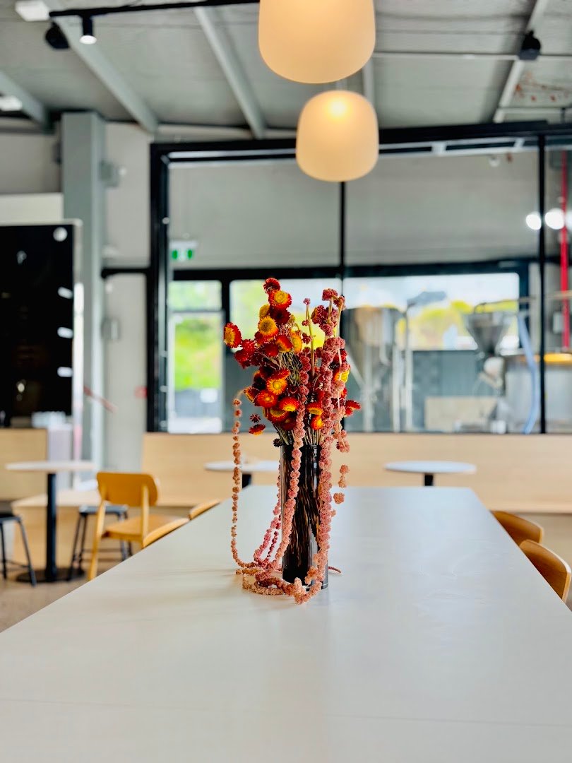 Interior of Red Rabbit Coffee Roastery, specialty coffee shop in Auckland
