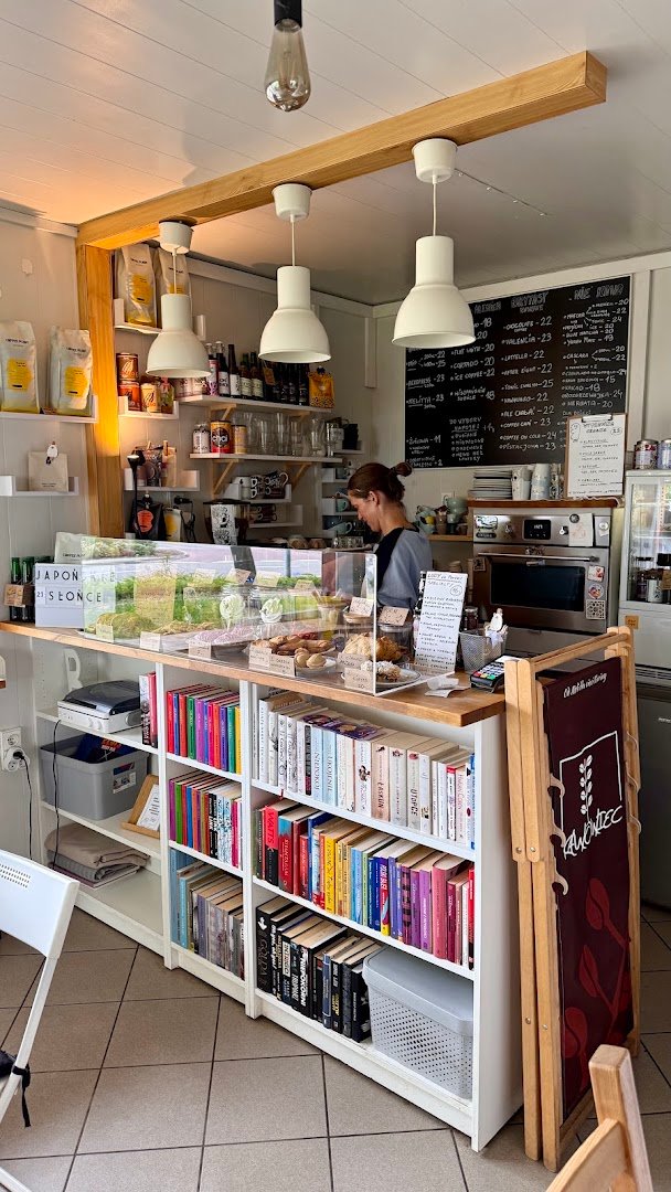 Interior of Kawowiec, specialty coffee shop in Warsaw