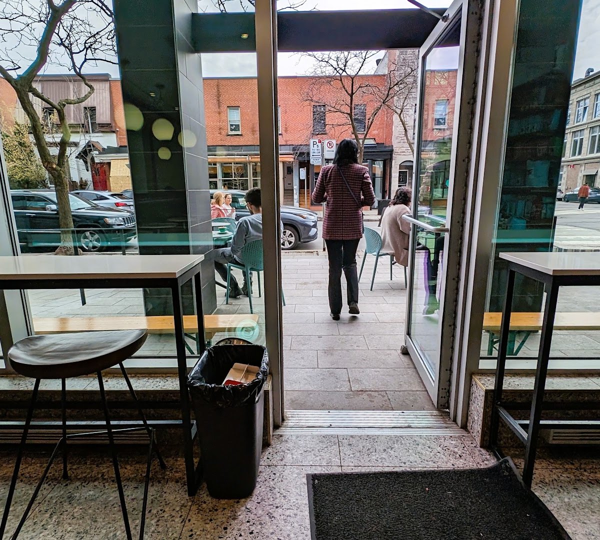 Interior of Cafe Myriade - Westmount, specialty coffee shop in Montreal