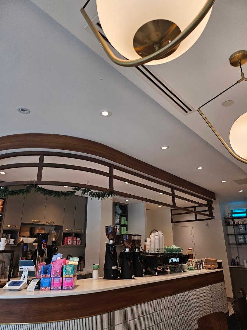 Interior of Cafe Myriade - Westmount, specialty coffee shop in Montreal