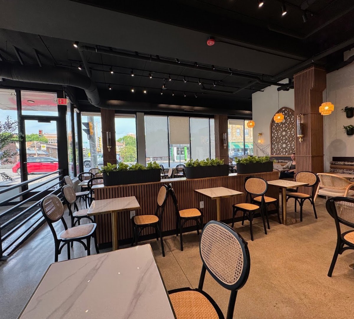 Interior of Haraz Coffee House, specialty coffee shop in Milwaukee