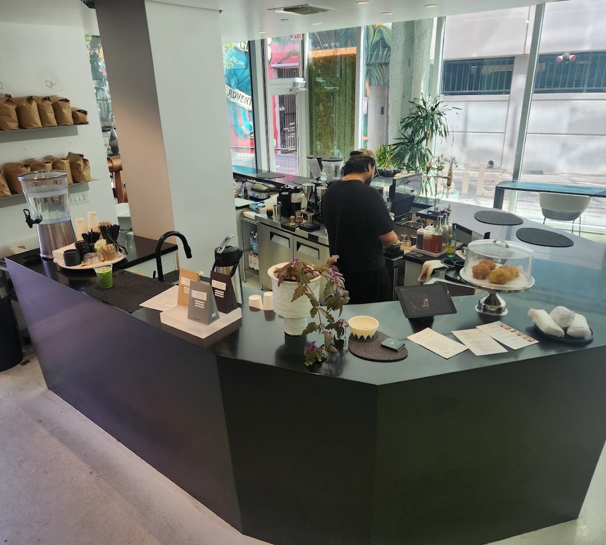 Interior of dialog, specialty coffee shop in Phoenix