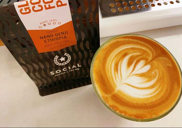 Coffee at Social Coffee & Tea Company, specialty coffee shop in Toronto