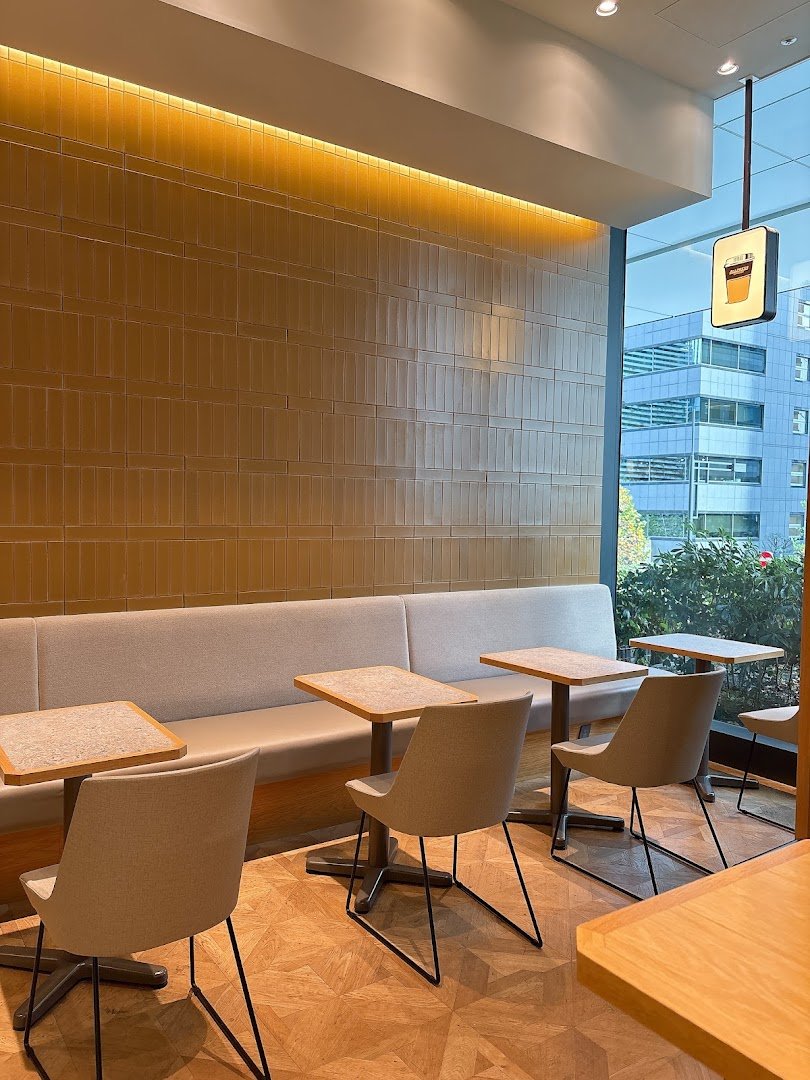 Interior of Allpress Espresso Toranomon Cafe, specialty coffee shop in Tokyo