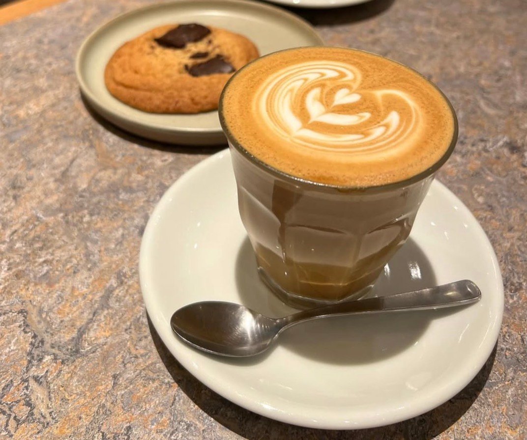 Coffee at Allpress Espresso Toranomon Cafe, specialty coffee shop in Tokyo
