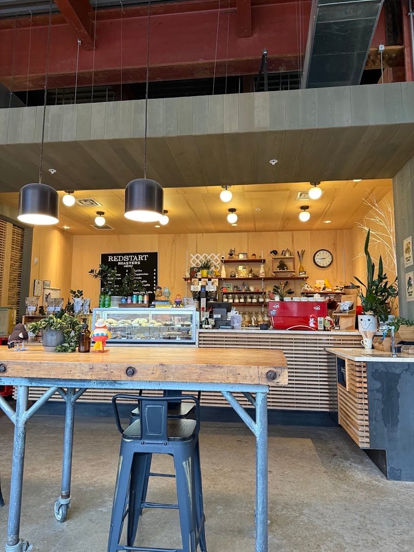 Interior of Redstart Roasters, specialty coffee shop in Pittsburgh