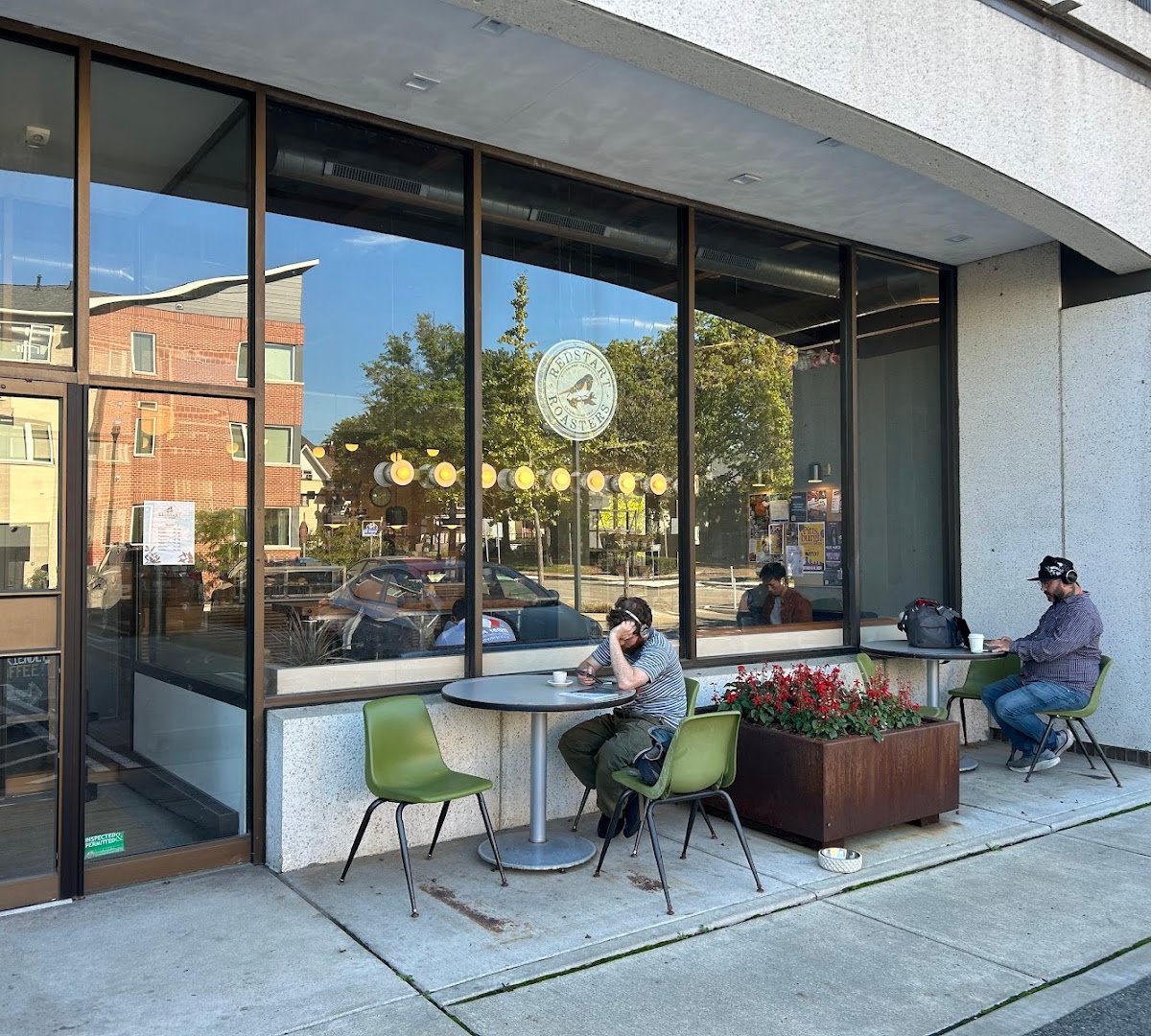 Storefront of Redstart Roasters, specialty coffee shop in Pittsburgh