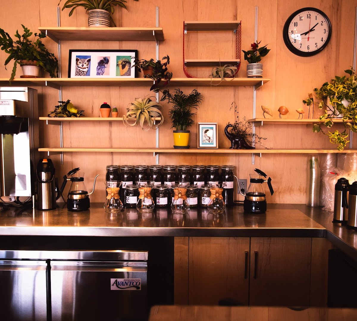 Interior of Redstart Roasters, specialty coffee shop in Pittsburgh