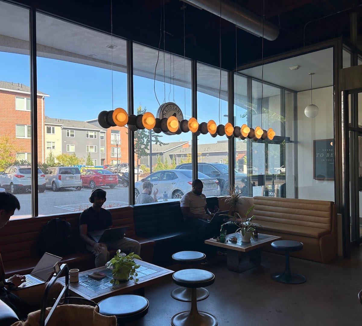 Interior of Redstart Roasters, specialty coffee shop in Pittsburgh