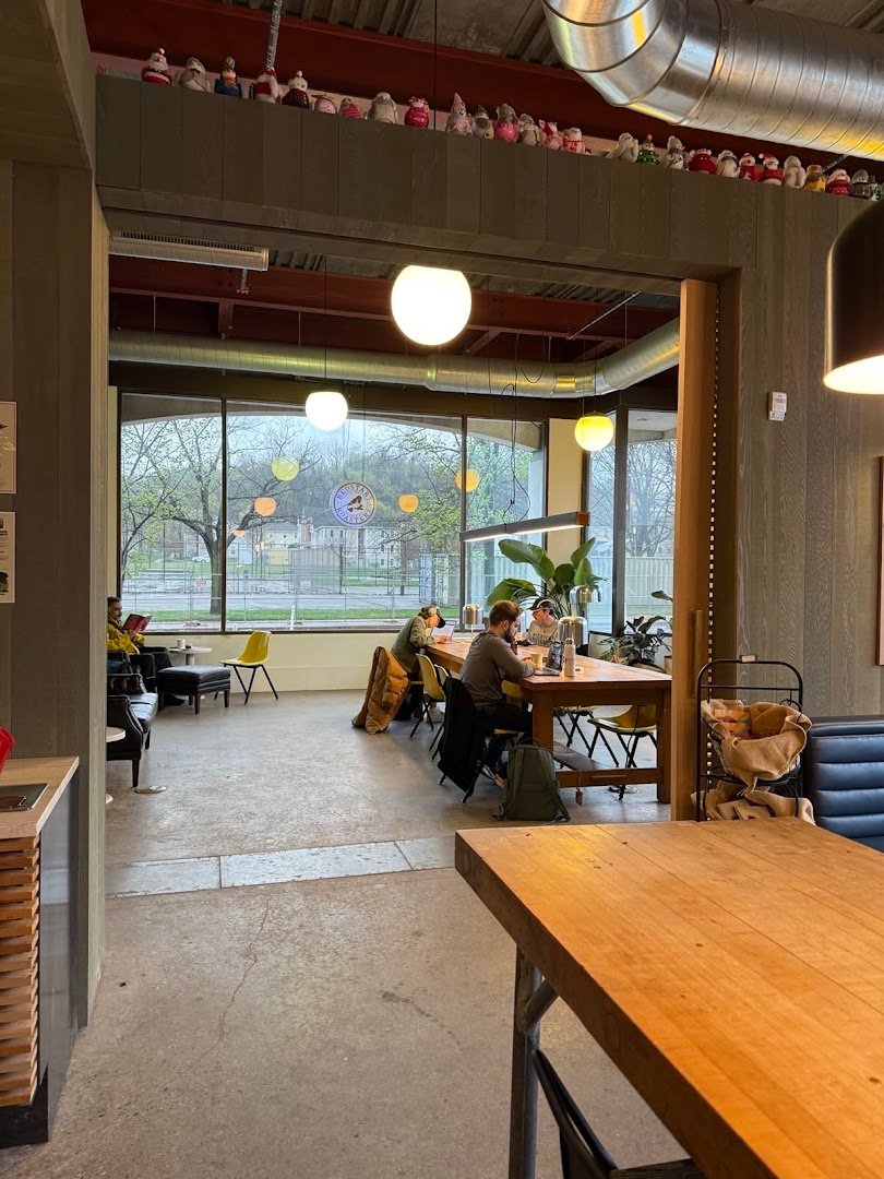 Interior of Redstart Roasters, specialty coffee shop in Pittsburgh