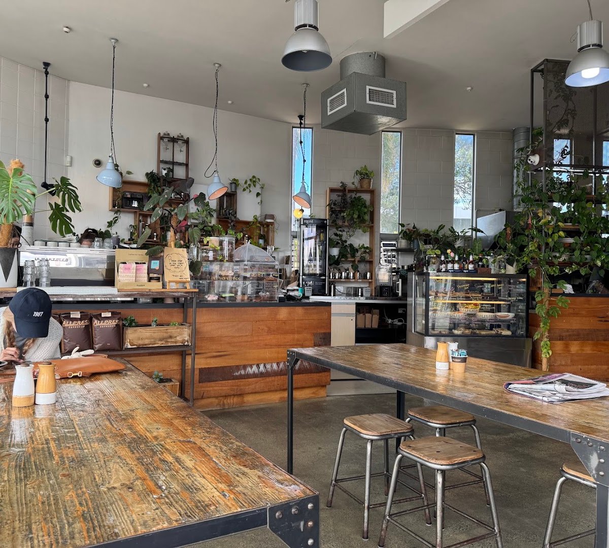 Interior of Black & Gold Coffee Eatery, specialty coffee shop in Auckland