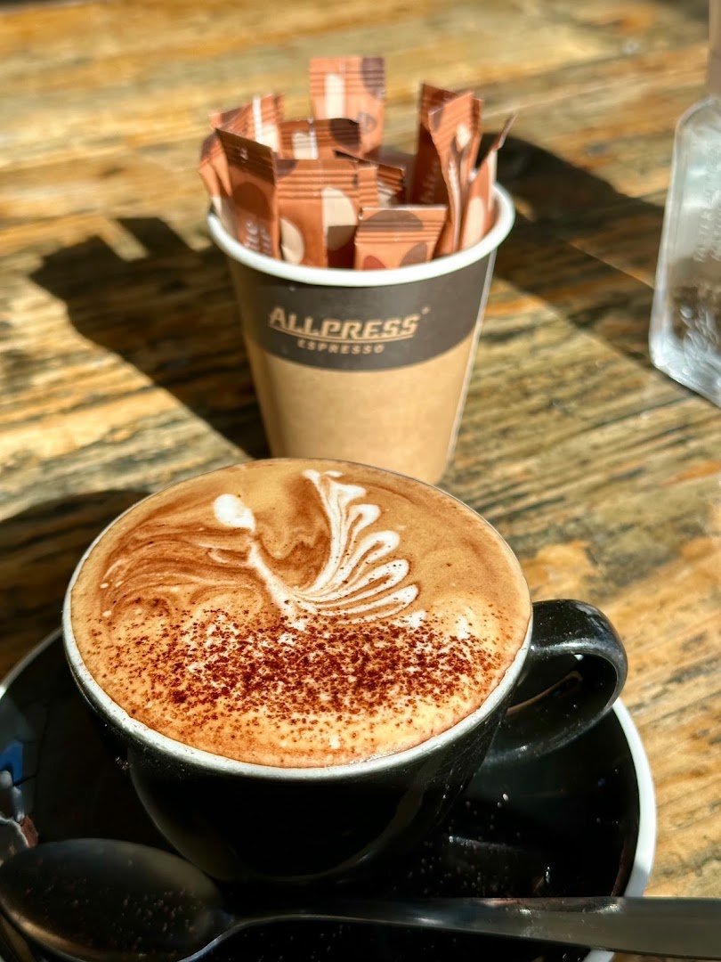 Coffee at Black & Gold Coffee Eatery, specialty coffee shop in Auckland
