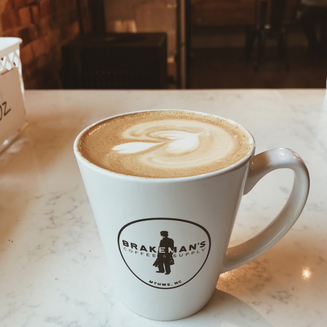 Coffee at Brakeman's Coffee & Supply, specialty coffee shop in Charlotte