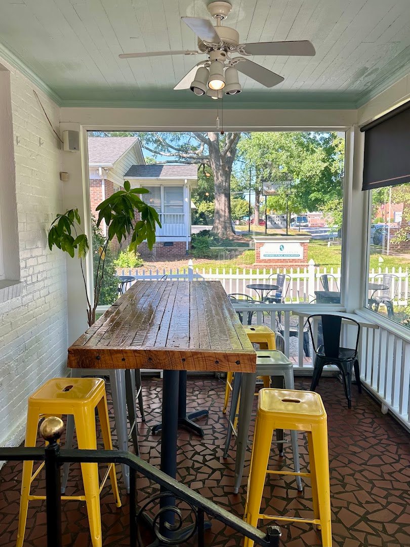 Interior of Brakeman's Coffee & Supply, specialty coffee shop in Charlotte