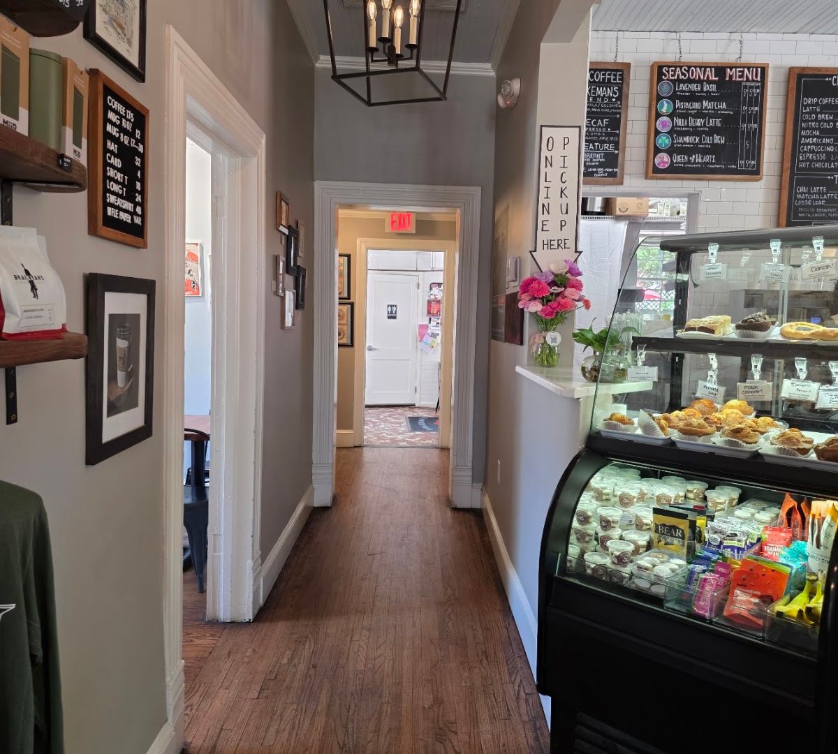 Interior of Brakeman's Coffee & Supply, specialty coffee shop in Charlotte