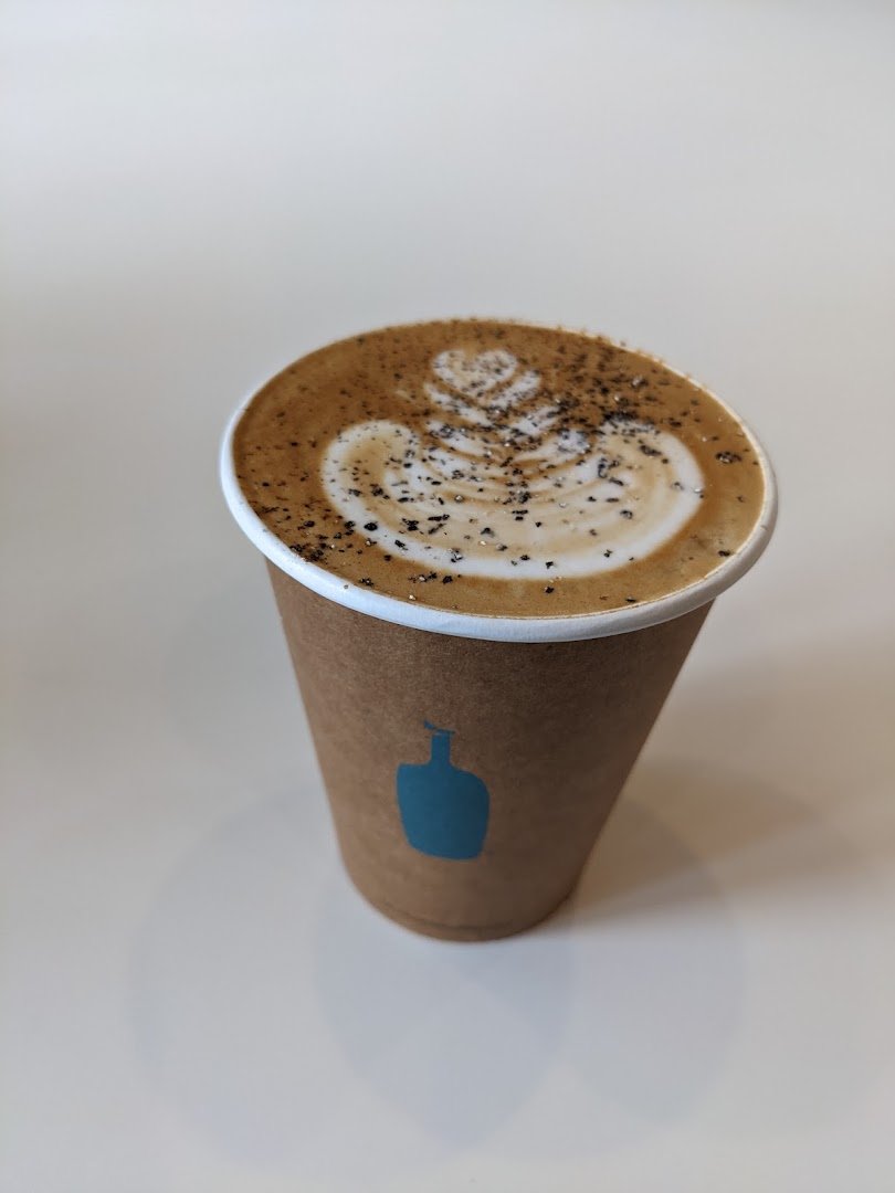 Coffee at Blue Bottle Coffee, specialty coffee shop in San Diego