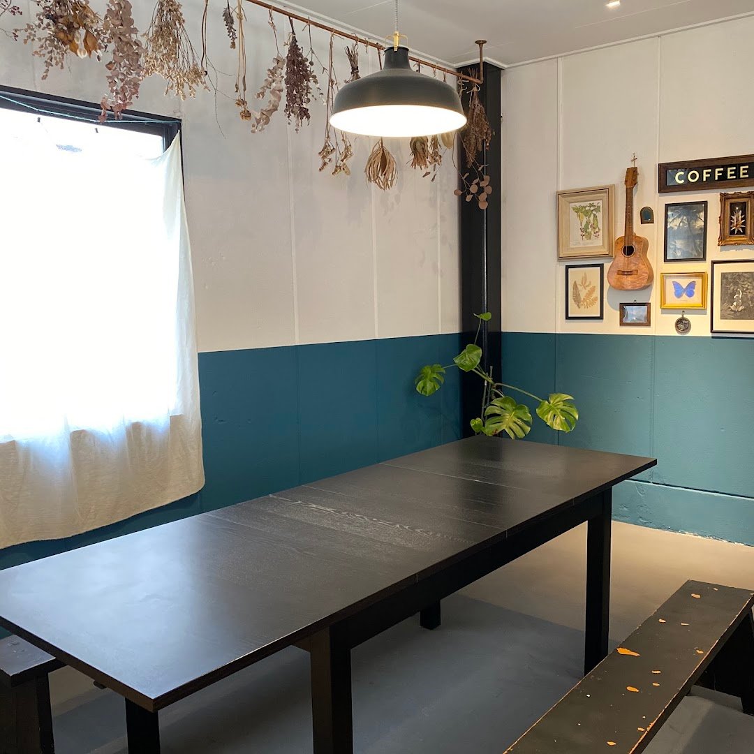 Interior of HAIKU COFFEE ROASTERS, specialty coffee shop in Osaka
