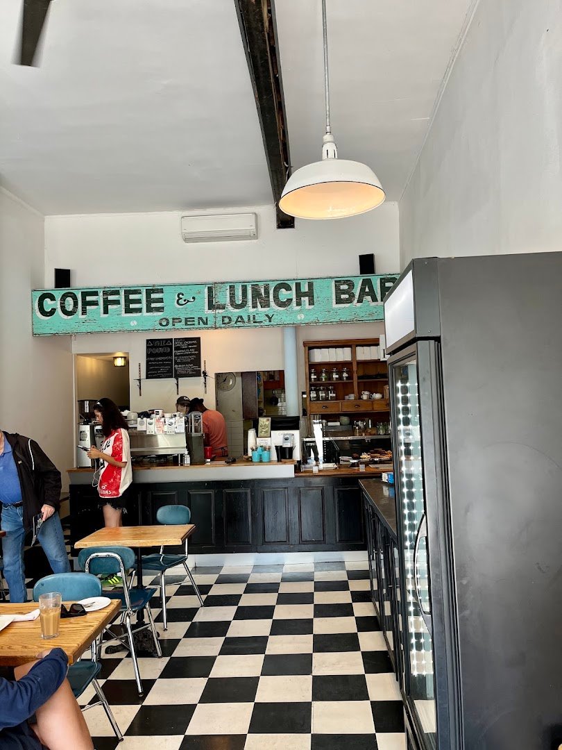 Interior of Ezra's Pound, specialty coffee shop in Toronto
