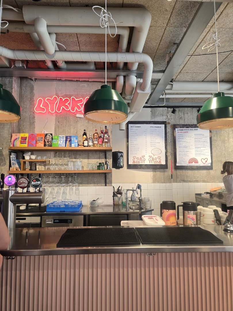 Interior of LYKKE KAFFEGÅRDAR, specialty coffee shop in Stockholm
