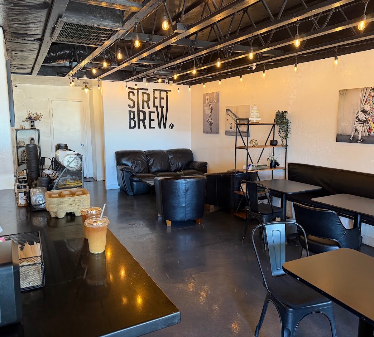 Interior of Street Brew Coffee, specialty coffee shop in Scottsdale