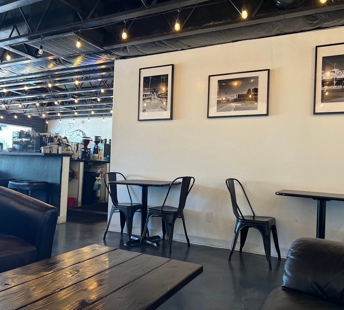 Interior of Street Brew Coffee, specialty coffee shop in Scottsdale