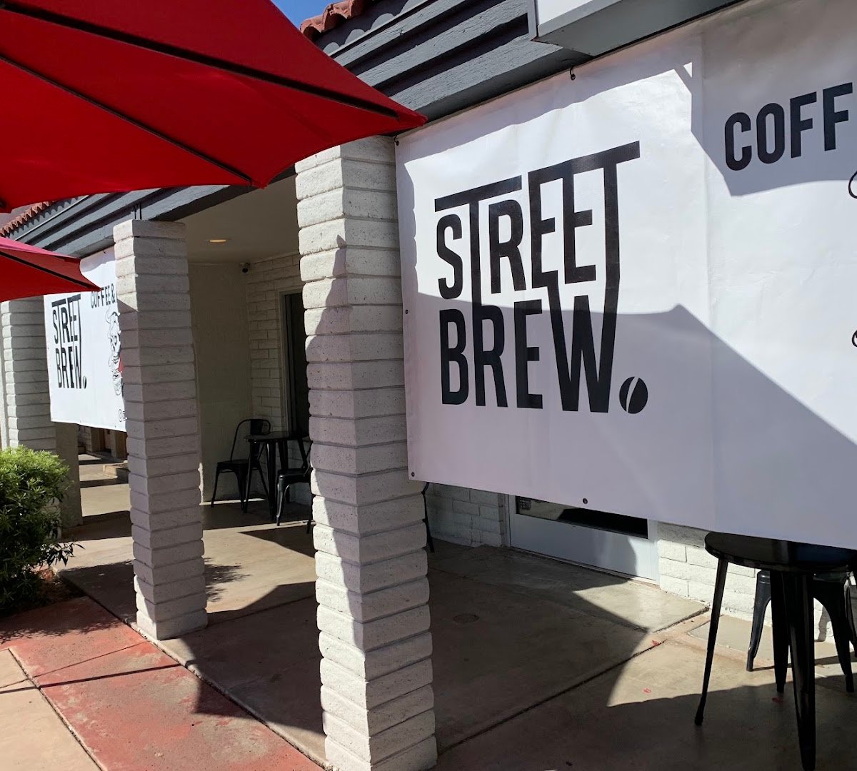 Storefront of Street Brew Coffee, specialty coffee shop in Scottsdale