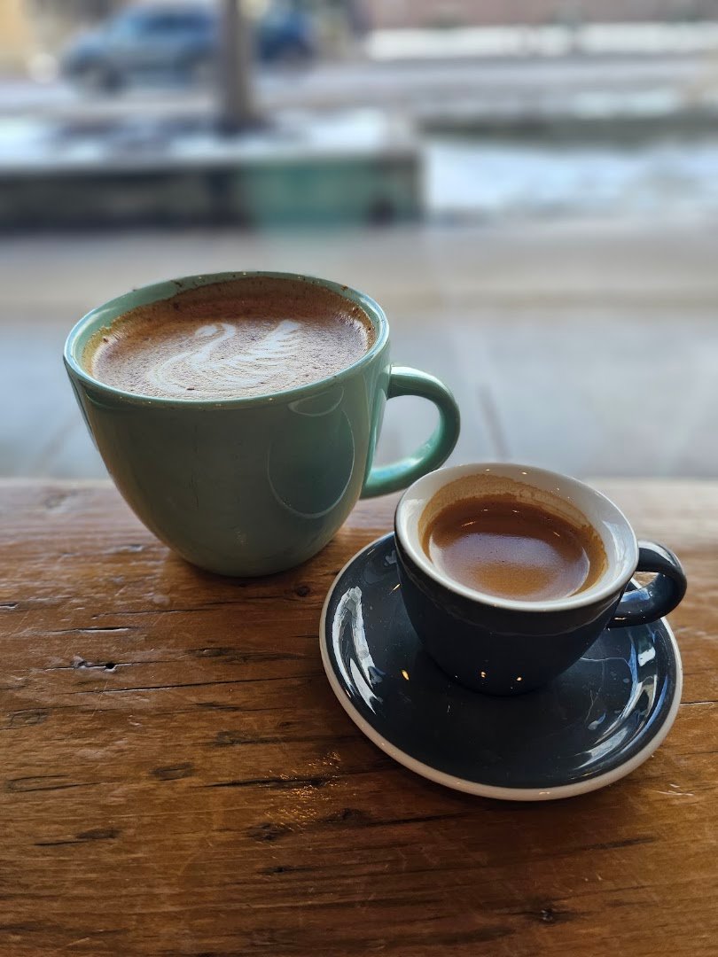 Coffee at Valentia Coffee, specialty coffee shop in Madison