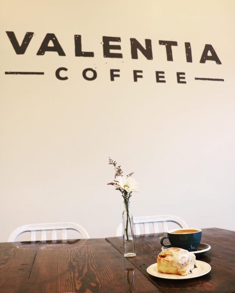 Interior of Valentia Coffee, specialty coffee shop in Madison