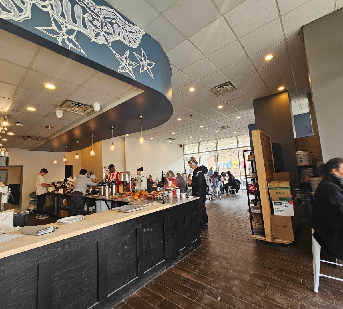 Interior of Valentia Coffee, specialty coffee shop in Madison