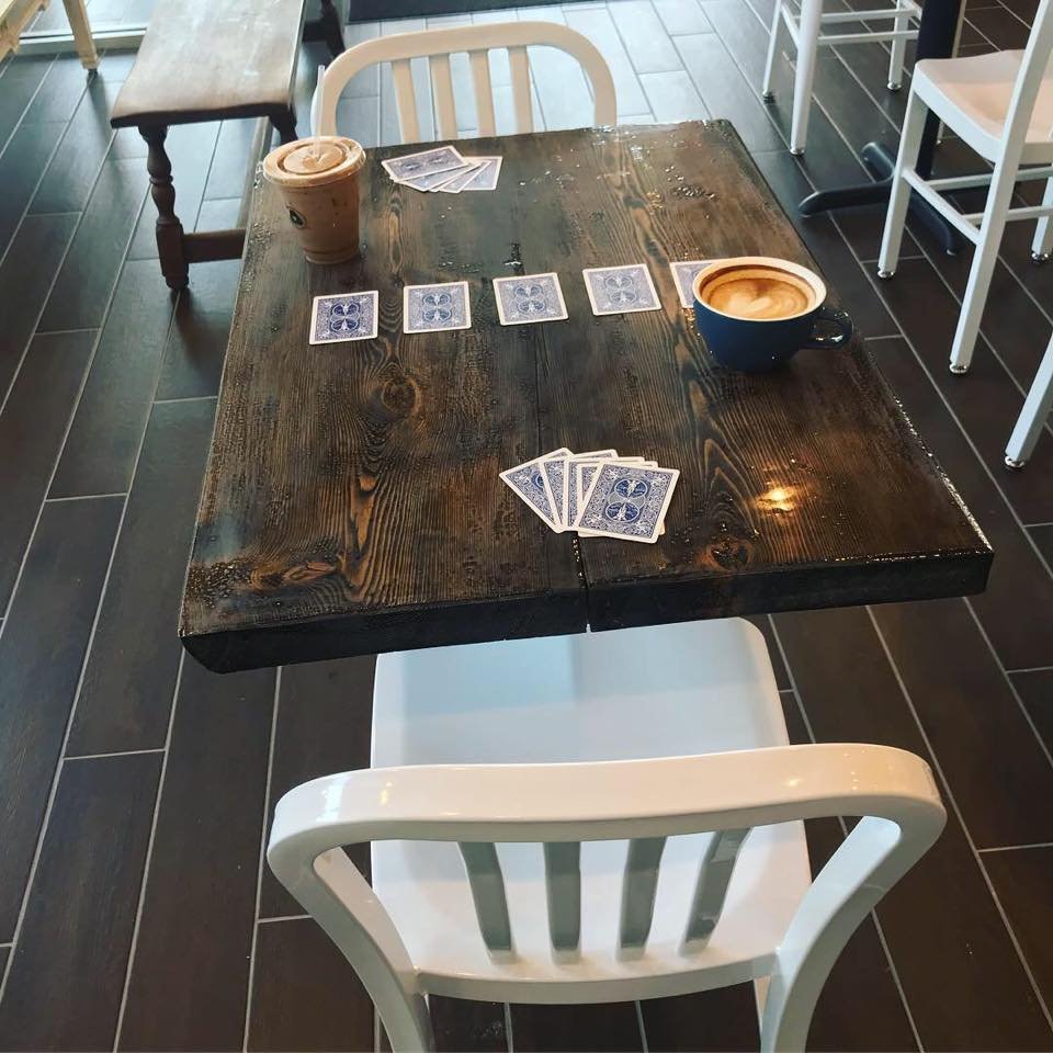 Interior of Valentia Coffee, specialty coffee shop in Madison