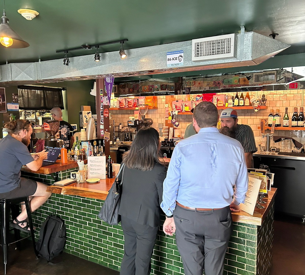 Interior of Immortal Cafe & Supply, specialty coffee shop in Sacramento