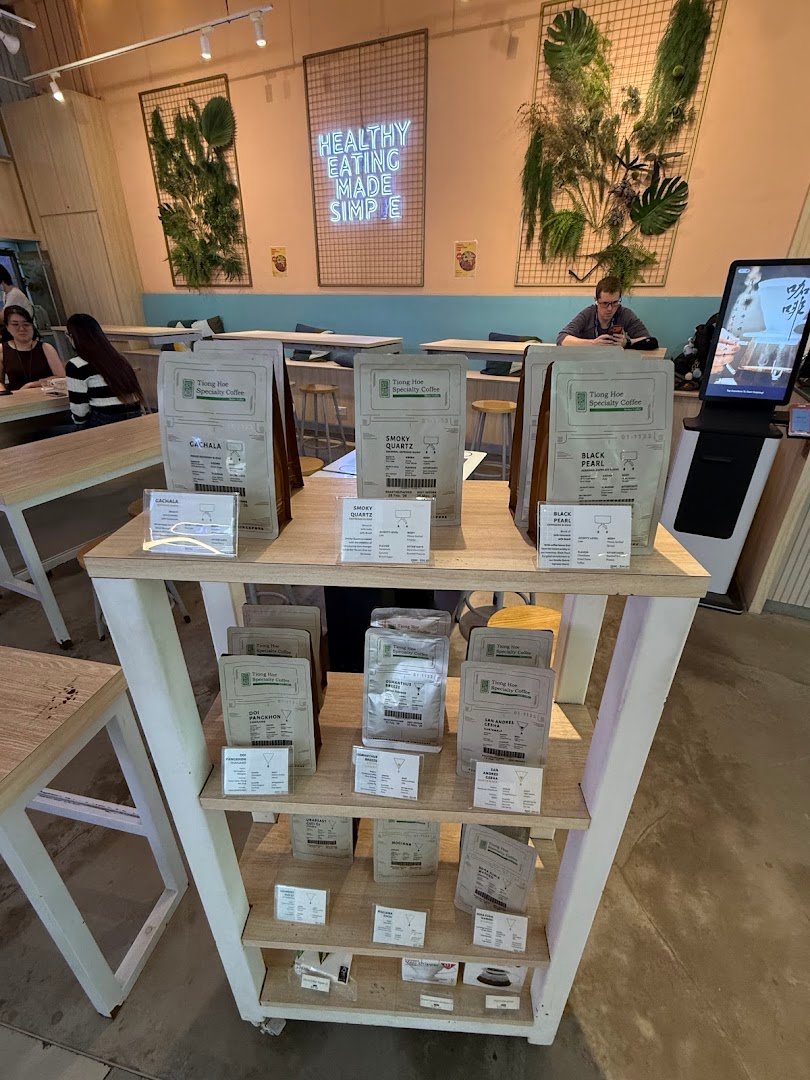 Interior of Tiong Hoe Specialty Coffee at Super Simple, specialty coffee shop in Singapore