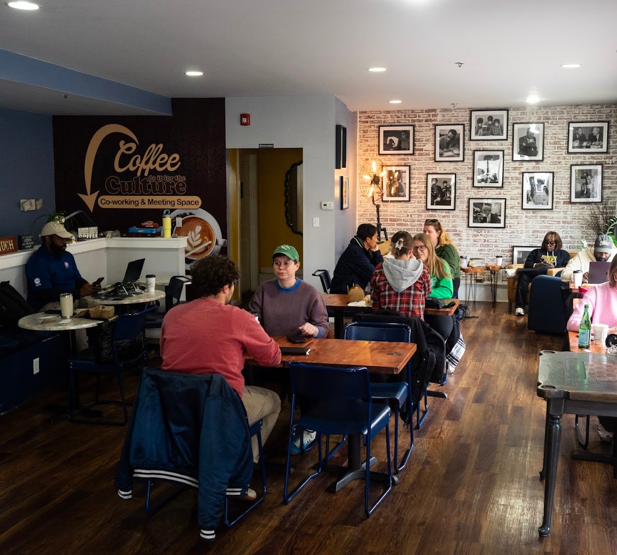 Interior of Coffee Cream & Dreams, specialty coffee shop in Philadelphia