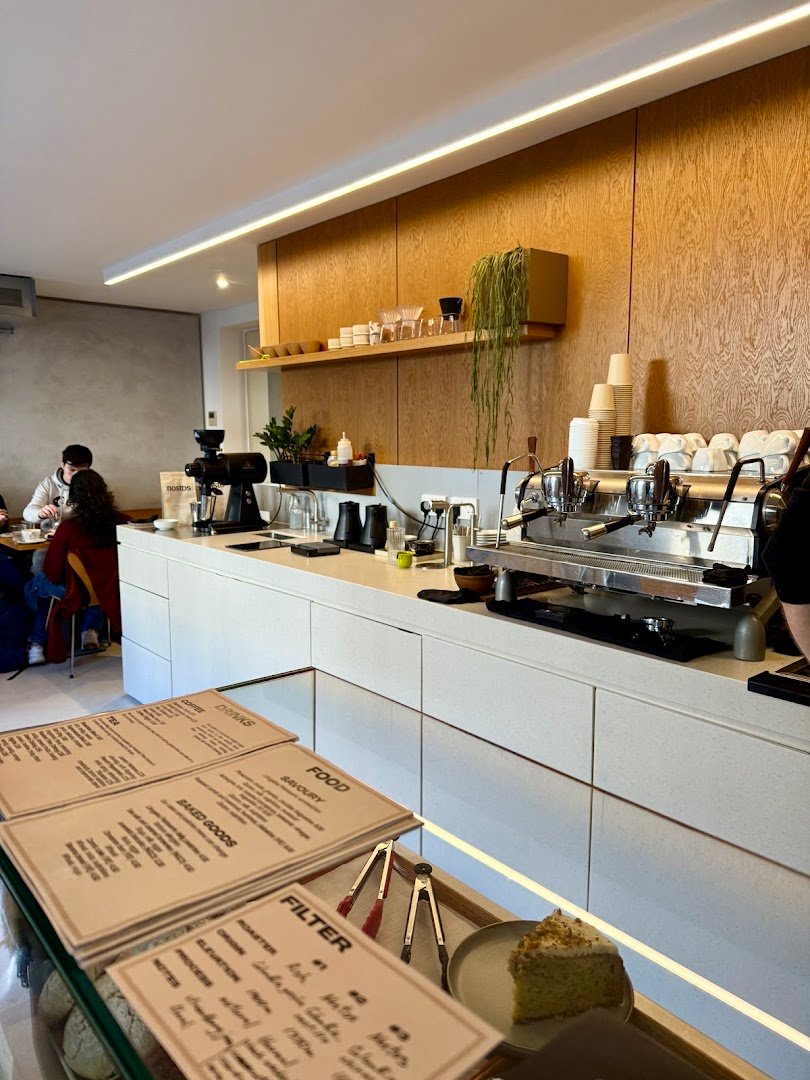 Interior of LOWDOWN, specialty coffee shop in Edinburgh