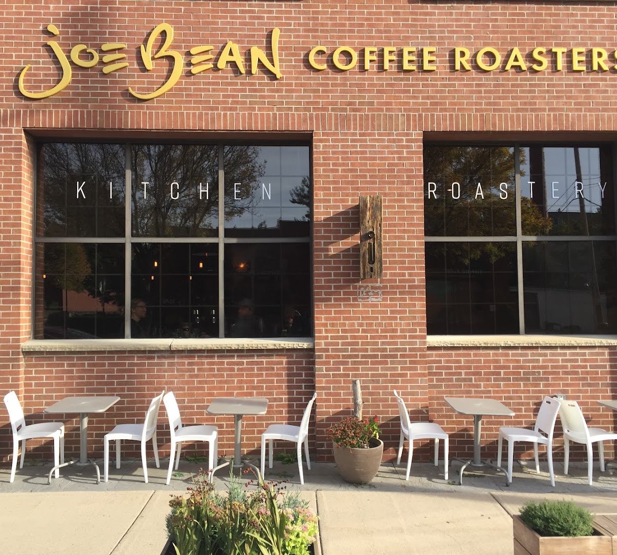 Storefront of Joe Bean Roasters, specialty coffee shop in Rochester