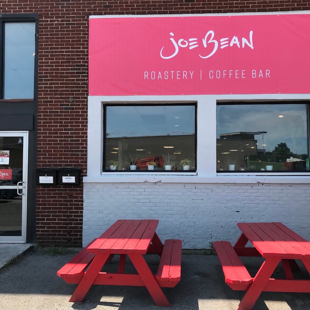 Storefront of Joe Bean Roasters, specialty coffee shop in Rochester