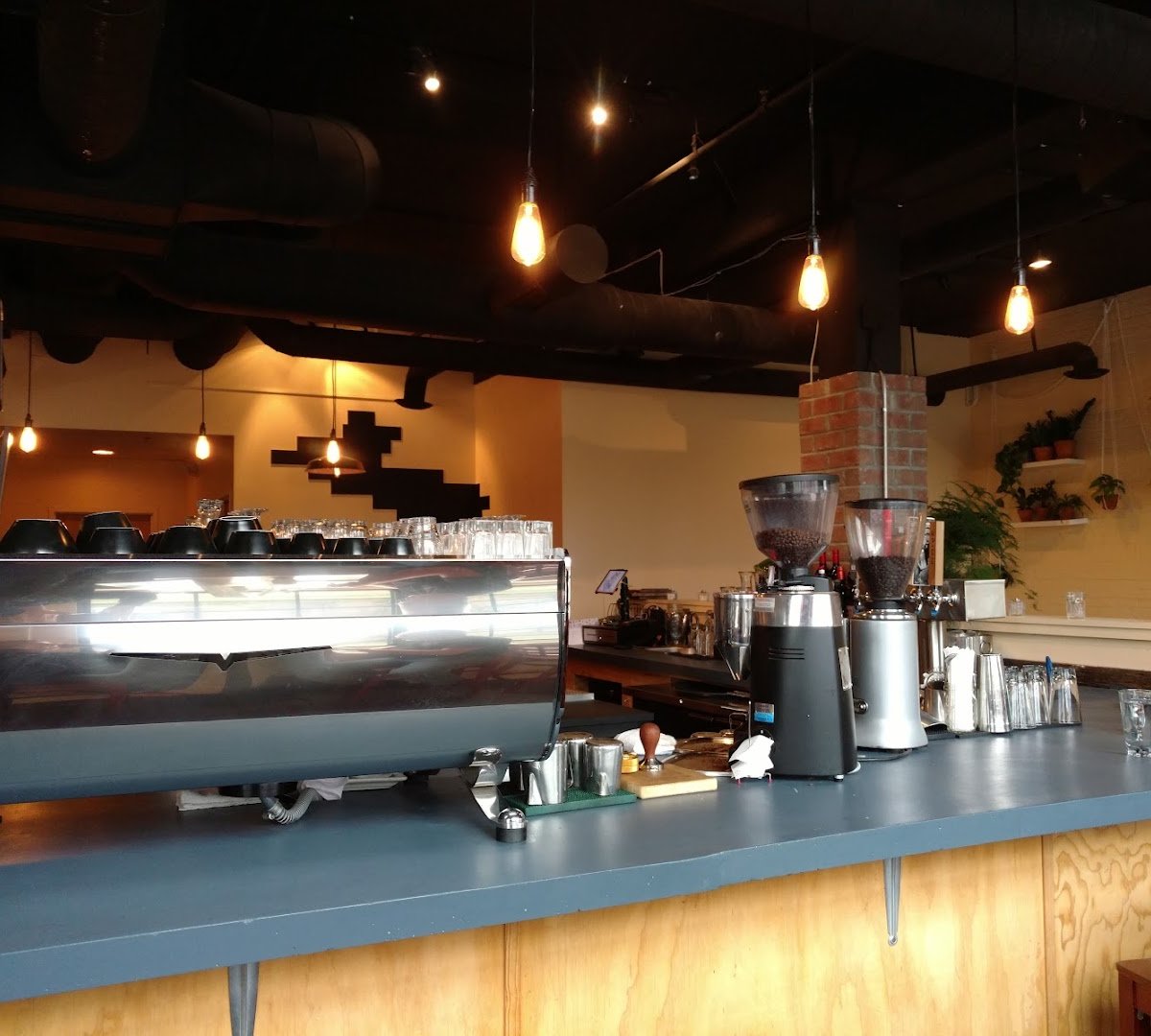 Interior of Joe Bean Roasters, specialty coffee shop in Rochester