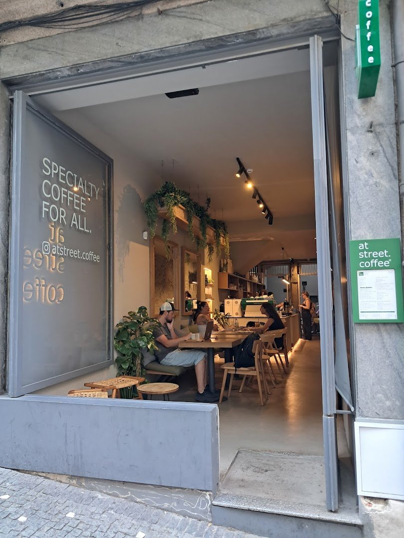 Storefront of At Street.Coffee® - SPECIALTY COFFEE FOR ALL., specialty coffee shop in Porto
